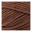 Close-up of a ball of brown yarn