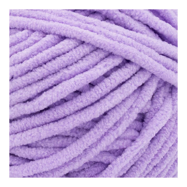 Close-up of a ball of purple yarn