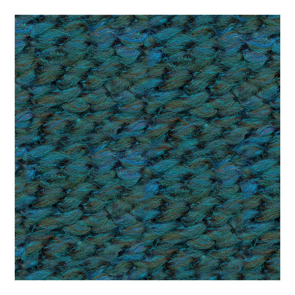Close-up of a textured blue fabric swatch