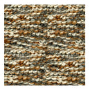 Textured fabric with brown, beige, and gray pattern