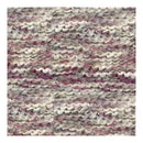 Textured fabric with purple and gray pattern