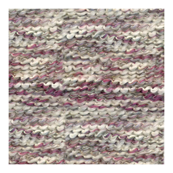 Textured fabric with purple and gray pattern