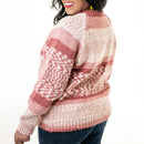 Lion Brand Wool-Ease Fair Isle Yarn - Denim/Lilac