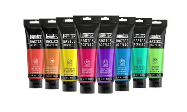 Liquitex Basics Acrylic Paint 118ml - Metallic Red