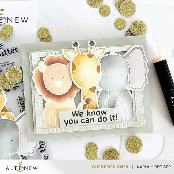 Altenew Little Safari Simple Colouring Stencil*