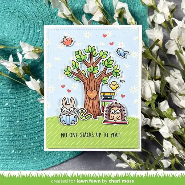 Lawn Cuts Custom Craft Dies - Little Woodland Library Friends