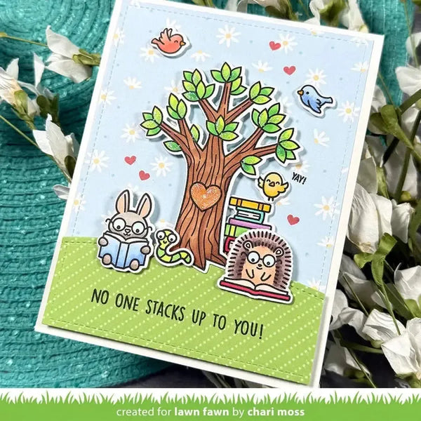 Lawn Cuts Custom Craft Dies - Little Woodland Library Friends