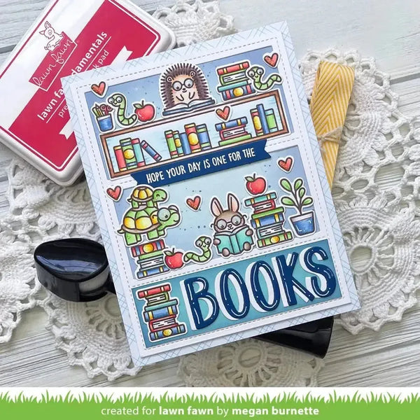 Lawn Fawn Clear Stamp Set - Little Woodland Library Friends