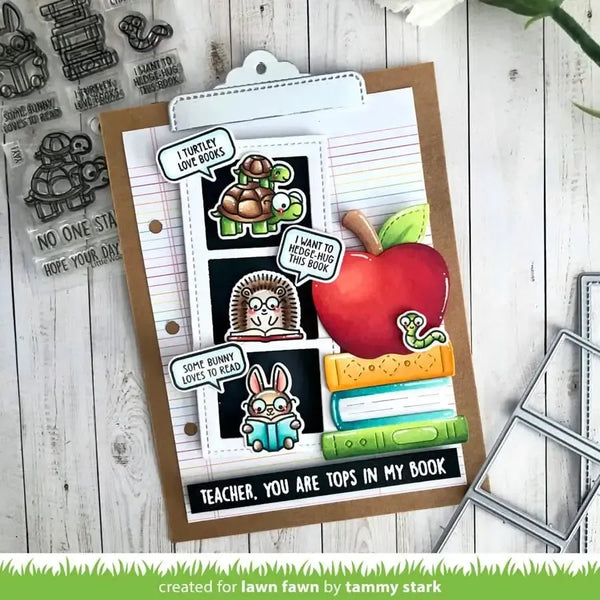 Lawn Cuts Custom Craft Dies - Little Woodland Library Friends