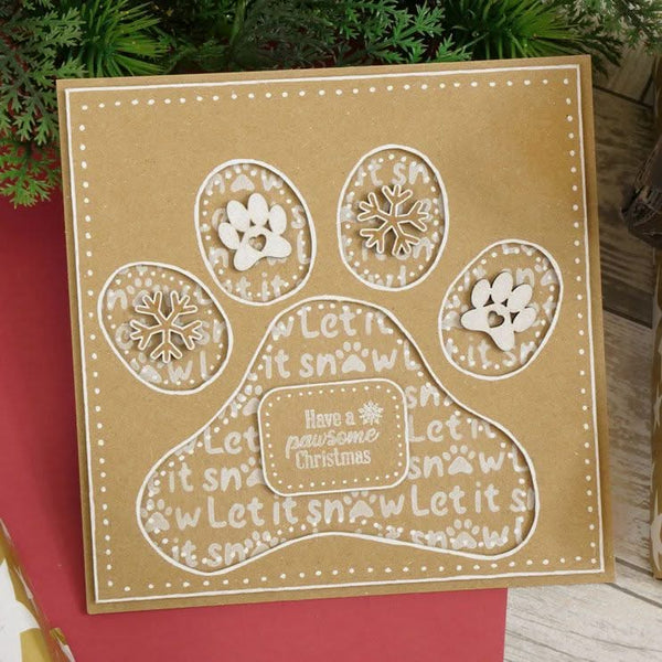 Hunkydory MDF Shapes - Christmas Paws*