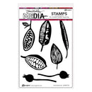 Dina Wakley MEdia Cling Stamps 6"X9" Bold Botanicals