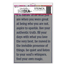 Dina Wakeley MEdia Stencils 5"X5" Feel Your Magic