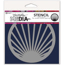 Dina Wakley Media Stencils 5"X5" - Burst Coaster*^