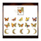 Poppy Crafts Floral Butterfly Sticker Pack - Sunflower