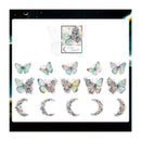 Poppy Crafts Floral Butterfly Sticker Pack - Pastel