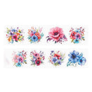 Poppy Crafts Flower Sticker Roll - Colourful Poppies