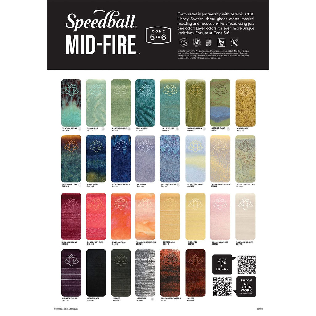 Speedball Mid-Fire Glaze Bulk Pack #1 - 473ml - 12 Pack – CraftOnline