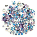 Buttons Galore Mix Upz Craft Embellishments 10g - Snow Swirl*