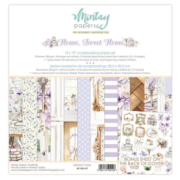 Mintay Scrapbook Paper Collection 12"x 12" - Home, Sweet Home