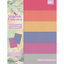 Crafter's Companion Luxury Linen Card Pack 8.5"X11" Majestic Unicorn