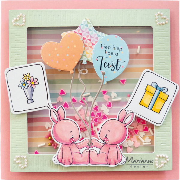 Marianne Design Hearts Pearls - Decorations - Light Pink