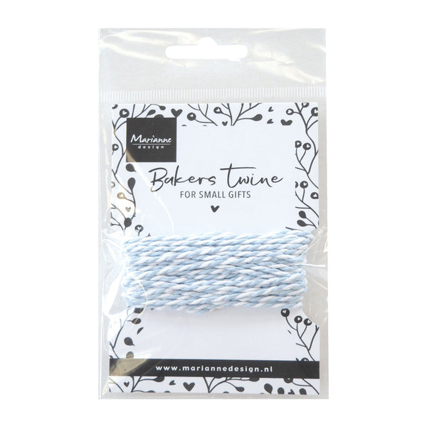 Bakers twine package with decorative label on a white background
