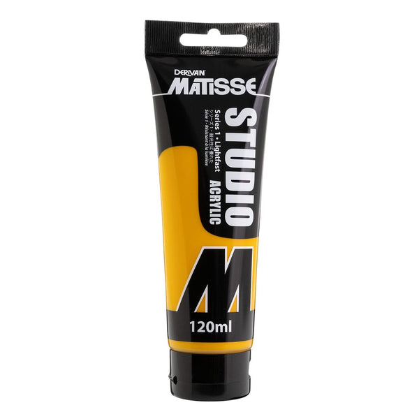 Matisse Studio Acrylic Paint 120ml - Yellow Deep
