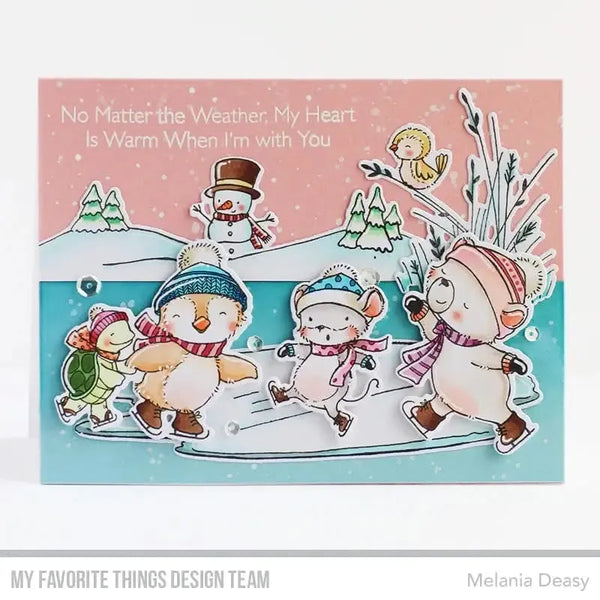 My Favorite Things Clear Stamps 6"x 8" - Warm Winter Hugs*