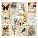Collection of vintage-style greeting cards with nature-themed designs.