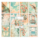 Collection of scenic and artistic prints with butterflies, flowers, and architectural elements.
