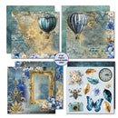 3 Quarter Designs Scrapbook Paper Pack 8"x 8" - Grunged Baroque