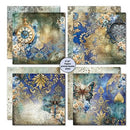3 Quarter Designs Scrapbook Paper Pack 8"x 8" - Grunged Baroque