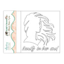 Album base with a woman's profile and 'beauty in her soul' text, Lady's Secret brand visible.