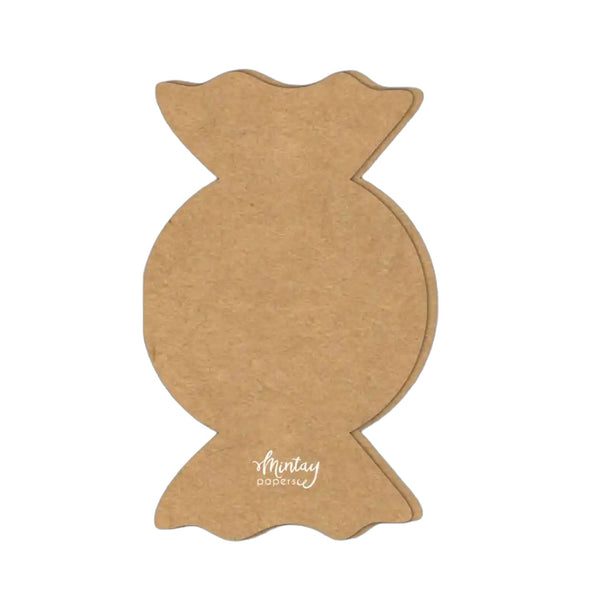 Mintay Basic Cards Die-Cut - Candy Shape Kraft