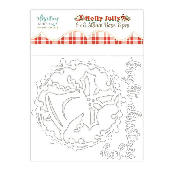 Mintay Scrapbook Album Base 6"x 8" - Holly Jolly