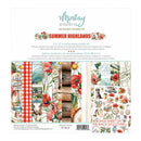 Mintay Papers Summer Highlands scrapbooking paper set packaging with various designs and patterns.