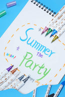 Little Tipsy Shimmering Metallic Glitter Marker Pens 10 Pack