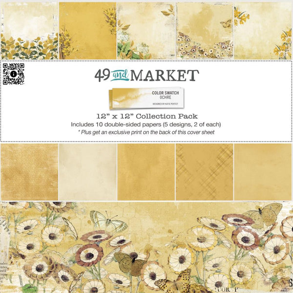 49 And Market Collection Pack 12"X12" Colour Swatch: Ochre