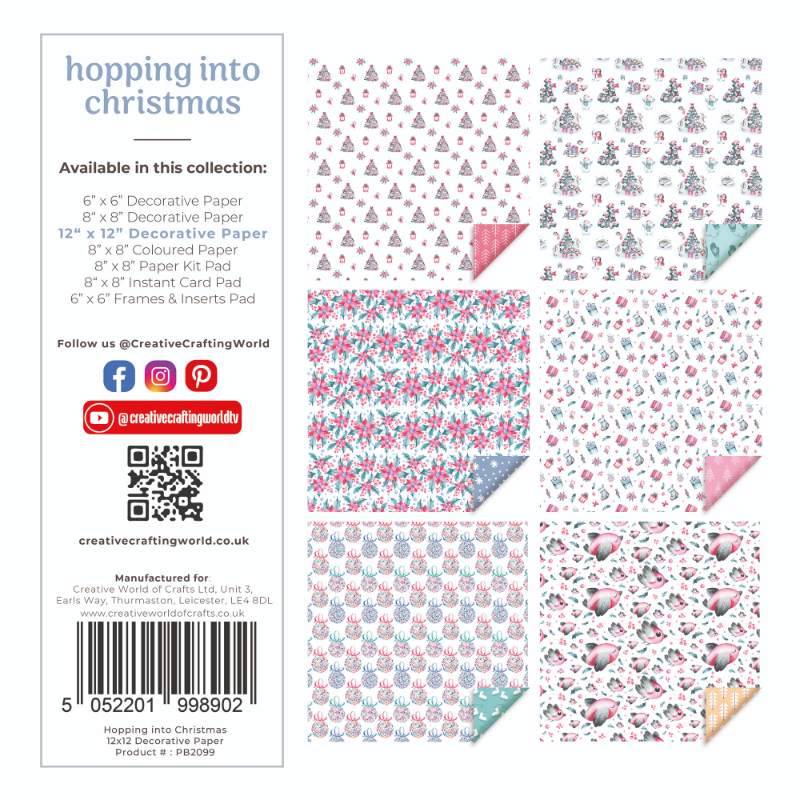 The Paper Boutique Hopping into Christmas 12"x 12" Decorative Paper Pad*