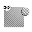 3D grid pattern with a close-up inset on a white background