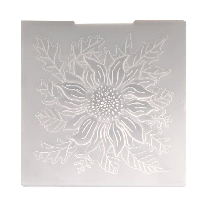 Poppy Crafts 3D Embossing Folders By Chloe - Holly Flower