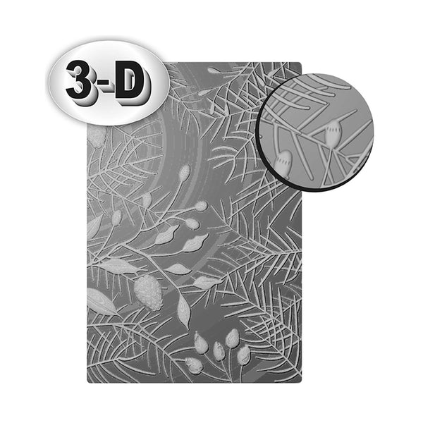 Poppy Crafts 3D Embossing Folder #148 - Pine