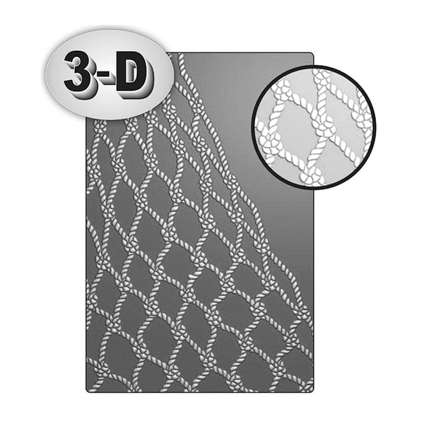 Poppy Crafts 3D Embossing Folder #81 - Rope Wall