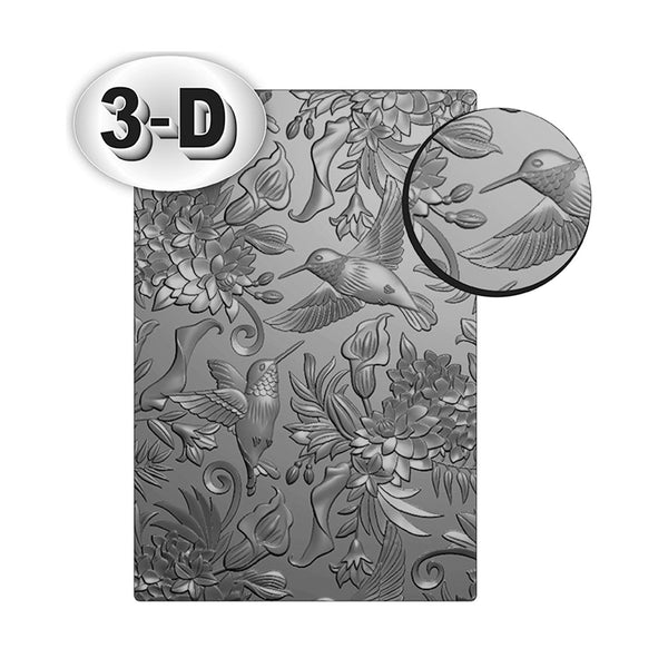 Poppy Crafts 3D Embossing Folder #98 - Humming Birds