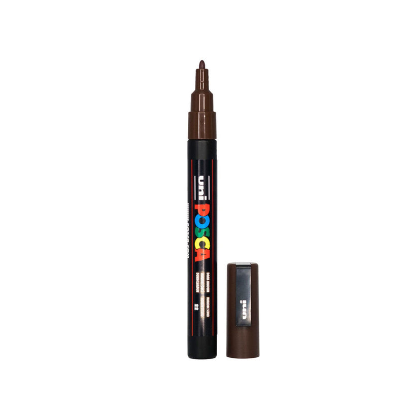 POSCA Fine Tip Paint Marker Pen PC-3M - Dark Brown*