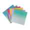 Poppy Crafts Ombre Glitter Cardstock 6"x6" - Assorted 24 Pack