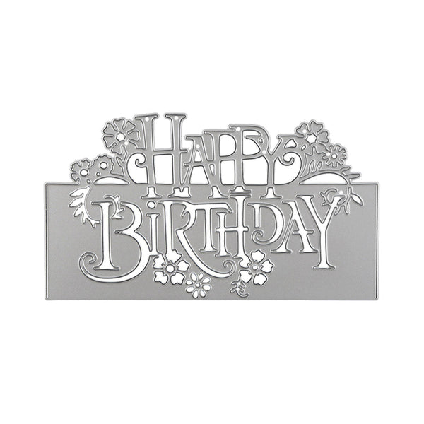 Poppy Crafts Cutting Dies #852 - Happy Birthday Panel