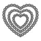 Poppy Crafts Cutting Dies #863 - Nesting Dies - Doily Hearts