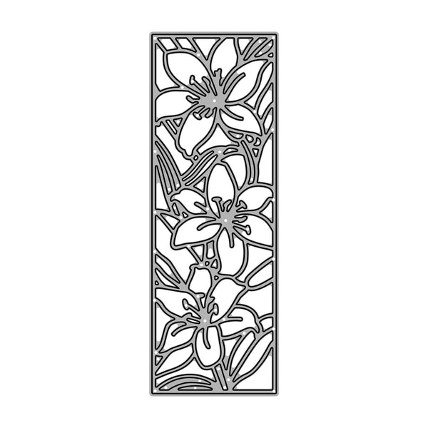 Poppy Crafts Cutting Dies #866 - Oriental Lilies Panel