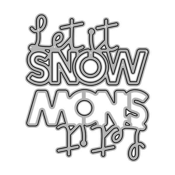 Poppy Crafts Cutting Dies #951 - Christmas Collection - Let it Snow